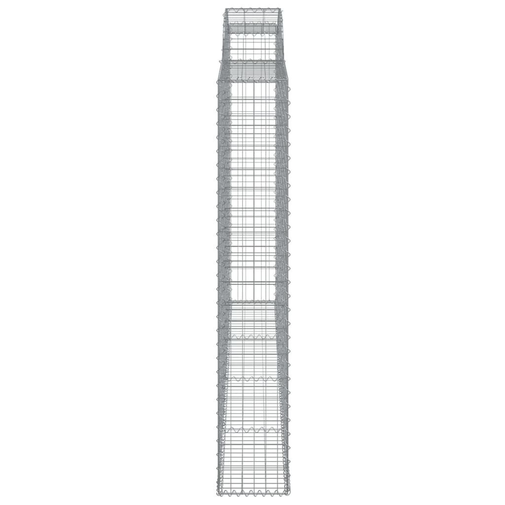 vidaXL Συρματοκιβώτια Τοξωτά 11 τεμ. 300x30x180/200 εκ. Γαλβαν. Ατσάλι
