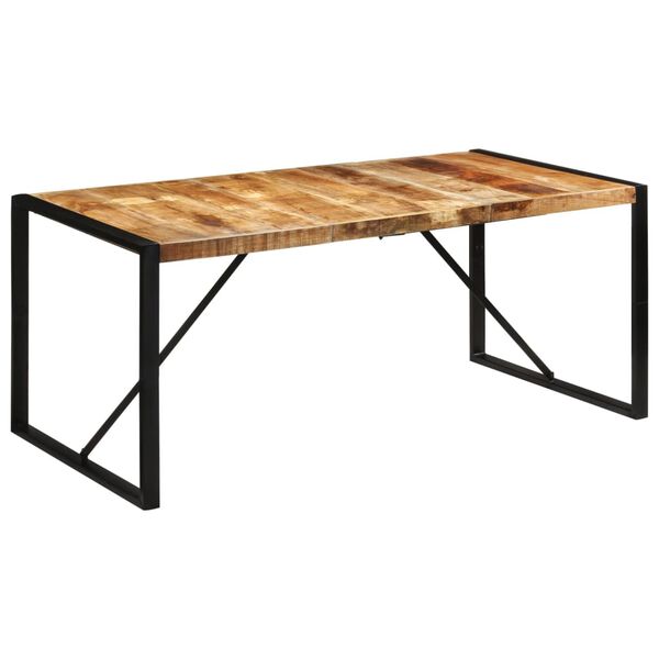 vidaXL Τραπεζαρία 175x90x76 εκ. από Μασίφ Ακατέργαστο Ξύλο Μάνγκο