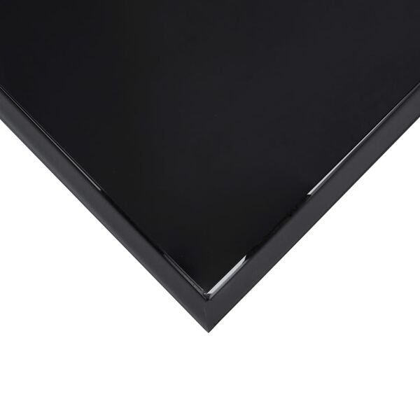 vidaXL Τραπέζι Μπαρ Κήπου Μαύρο 110 x 60 x 110 εκ. από Ψημένο Γυαλί