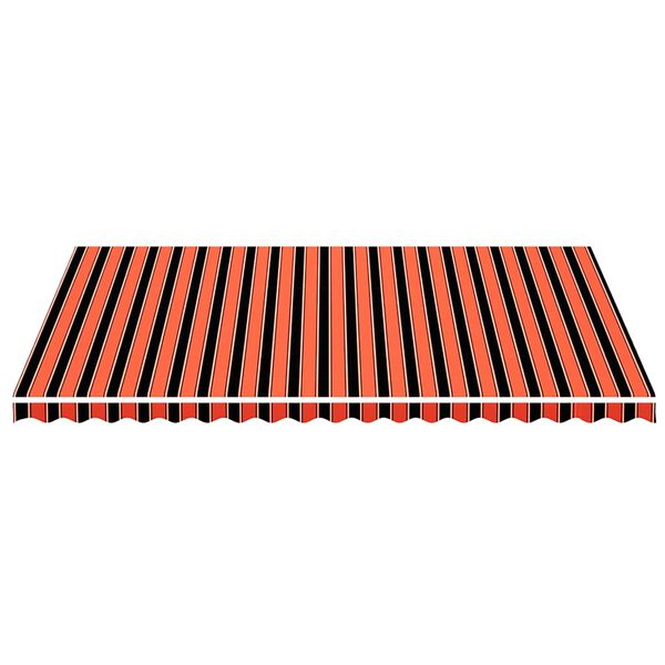 vidaXL Τεντόπανο Ανταλλακτικό Πορτοκαλί / Καφέ 5 x 3,5 μ.