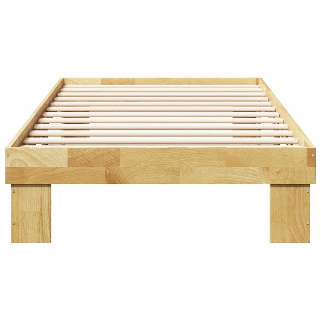 vidaXL Πλαίσιο κρεβατιού χωρίς στρώμα 90x190 cm μασίφ ξύλο δρυς