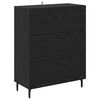 vidaXL Highboard &mu;&epsilon; &sigma;&upsilon;&rho;&tau;ά&rho;&iota; 2 pcs &Mu;&alpha;ύ&rho;&eta; &Omicron;&xi;&upsilon;ά &Epsilon;&pi;&epsilon;&xi;&epsilon;&rho;&gamma;&alpha;&sigma;&mu;έ&nu;&omicron; &xi;ύ&lambda;&omicron;