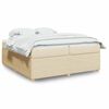 vidaXL &Kappa;&rho;&epsilon;&beta;ά&tau;&iota; Boxspring &mu;&epsilon; &Sigma;&tau;&rho;ώ&mu;&alpha; &Kappa;&rho;&epsilon;&mu; 200x200 &epsilon;&kappa;. &Upsilon;&phi;&alpha;&sigma;&mu;ά&tau;&iota;&nu;&omicron;