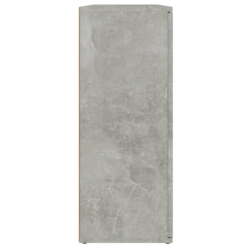 vidaXL Ντουλάπι Γκρι Σκυροδέματος 91x29,5x75 εκ. Επεξεργασμένο Ξύλο