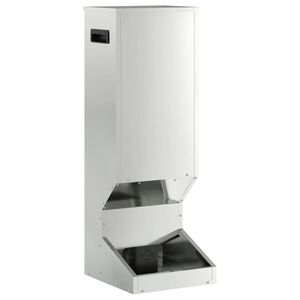 vidaXL Ταΐστρα ελαφιών Ασημί 28 x 30 x 80 εκ. Επικαλυμμένος Χάλυβας