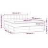 vidaXL &Kappa;&rho;&epsilon;&beta;ά&tau;&iota; Boxspring &mu;&epsilon; &Sigma;&tau;&rho;ώ&mu;&alpha; &Alpha;&nu;. &Pi;&rho;ά&sigma;&iota;&nu;&omicron; 160x200&epsilon;&kappa; &Upsilon;&phi;&alpha;&sigma;&mu;ά&tau;&iota;&nu;&omicron;
