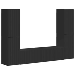 vidaXL &Sigma;&epsilon;&tau; &epsilon;&pi;ί&pi;&lambda;&omicron;&upsilon; &tau;&eta;&lambda;&epsilon;ό&rho;&alpha;&sigma;&eta;&sigmaf; 6 pcs &Mu;&alpha;ύ&rho;&omicron; &Epsilon;&pi;&epsilon;&xi;&epsilon;&rho;&gamma;&alpha;&sigma;&mu;έ&nu;&omicron; &xi;ύ&lambda;&omicron;