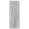 vidaXL Ντουλάπι Τοίχου Sonoma Γκρι 35x37x100 εκ. με Γυάλινες Πόρτες