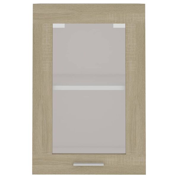 vidaXL Ντουλάπι Κρεμαστό με Τζάμι Lyon Sonoma Δρυς 40x31x60εκ.