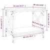 vidaXL Βοηθητικό Τραπέζι Καφέ Δρυς 55x38x45 εκ. Επεξεργασμένο Ξύλο