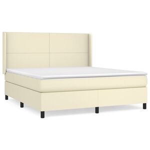 vidaXL &Kappa;&rho;&epsilon;&beta;ά&tau;&iota; Boxspring &mu;&epsilon; &Sigma;&tau;&rho;ώ&mu;&alpha; &Kappa;&rho;&epsilon;&mu; 180x200 &epsilon;&kappa;. &Sigma;&upsilon;&nu;&theta;&epsilon;&tau;&iota;&kappa;ό &Delta;έ&rho;&mu;&alpha;