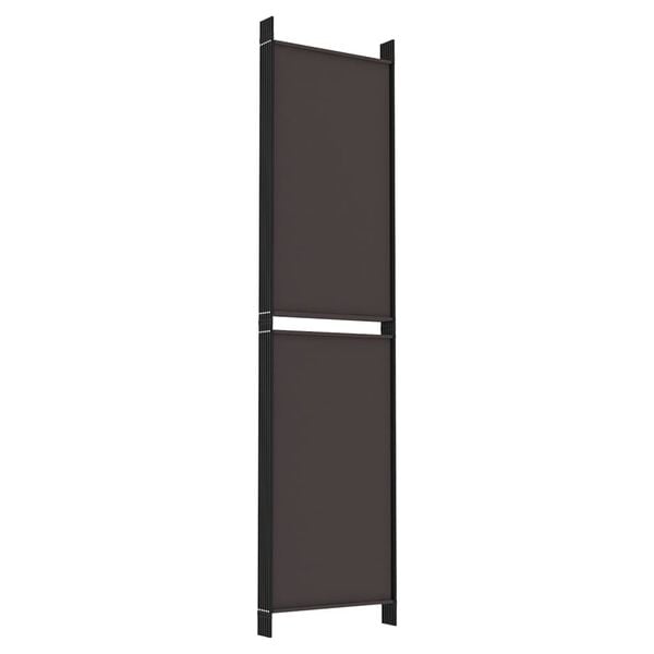 vidaXL Διαχωριστικό Δωματίου με 5 Πάνελ Καφέ 250x200 εκ. από Ύφασμα