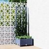 vidaXL Γλάστρα Κήπου με Πλέγμα Μπλε Γκρι 40x40x121,5 εκ. από Πολυπροπυλένιο