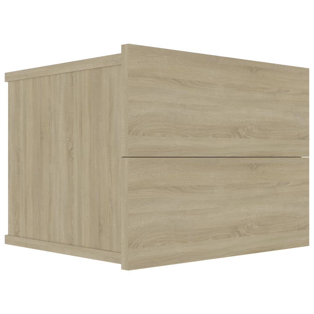 vidaXL Κομοδίνα 2 τεμ. Sonoma Δρυς 40 x 30 x 30 εκ. από Επεξ. Ξύλο