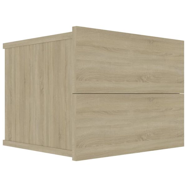 vidaXL Κομοδίνα 2 τεμ. Sonoma Δρυς 40 x 30 x 30 εκ. από Επεξ. Ξύλο