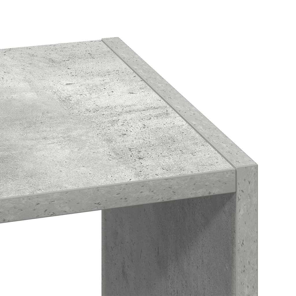 vidaXL Βιβλιοθήκη Στοιβαζόμενα Γκρι Σκυροδ. 30x30x80 εκ. Επεξ. Ξύλο