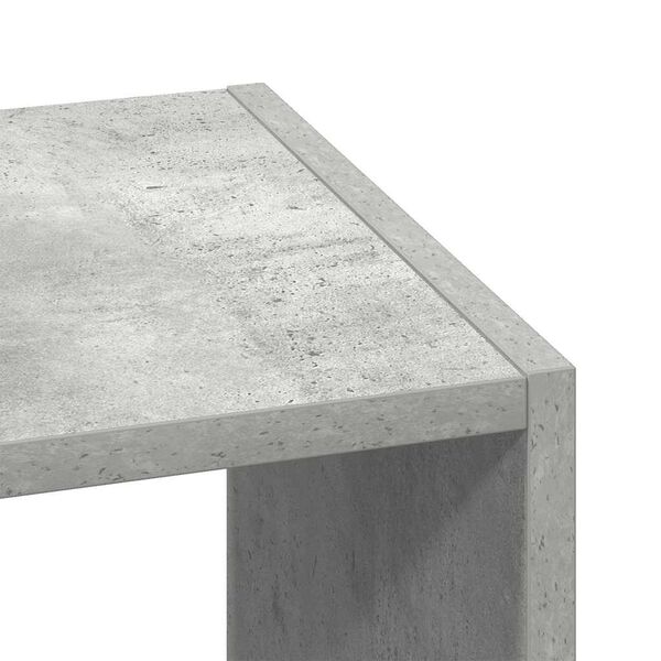 vidaXL Βιβλιοθήκη Στοιβαζόμενα Γκρι Σκυροδ. 30x30x80 εκ. Επεξ. Ξύλο