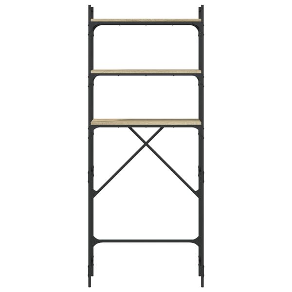 vidaXL Ραφιέρα Πλυντηρίου Sonoma Δρυς 67x25x163 εκ. από Επεξεργ. Ξύλο