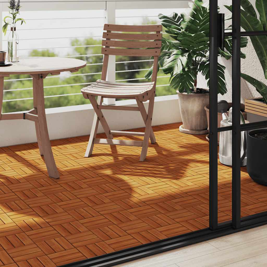 Πλακάκια Deck 10 τεμ. 30 x 30 εκ. από Ξύλο Ακακίας