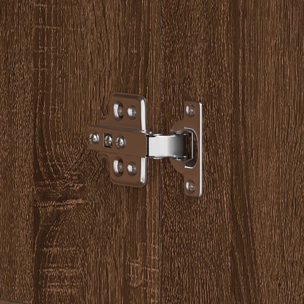 vidaXL Ντουλάπι Παπουτσιών Καφέ Δρυός 80x39x180 cm Φτιαγμένο Ξύλο