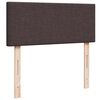 vidaXL Κρεβάτι Boxspring με Στρώμα Σκούρο Καφέ 120x200 εκ. Υφασμάτινο
