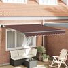 vidaXL Τέντα Πτυσσόμενη Χειροκίνητη Καφέ 300x250 εκ.