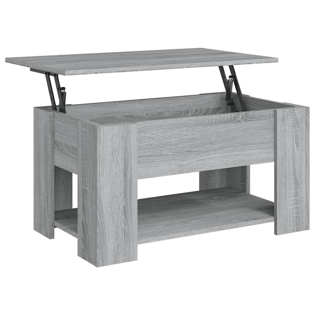vidaXL Τραπεζάκι Σαλονιού Γκρι Sonoma 79x49x41 εκ. Επεξεργασμένο Ξύλο