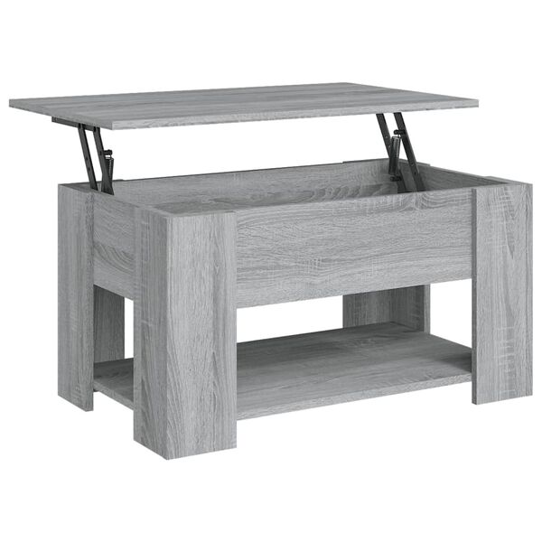 vidaXL Τραπεζάκι Σαλονιού Γκρι Sonoma 79x49x41 εκ. Επεξεργασμένο Ξύλο