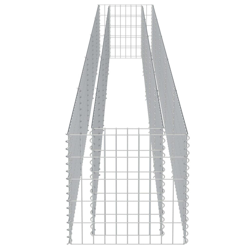 vidaXL Συρματοκιβώτιο-Γλάστρα Υπερυψωμένη 450x50x50 εκ. Γαλβ. Χάλυβας
