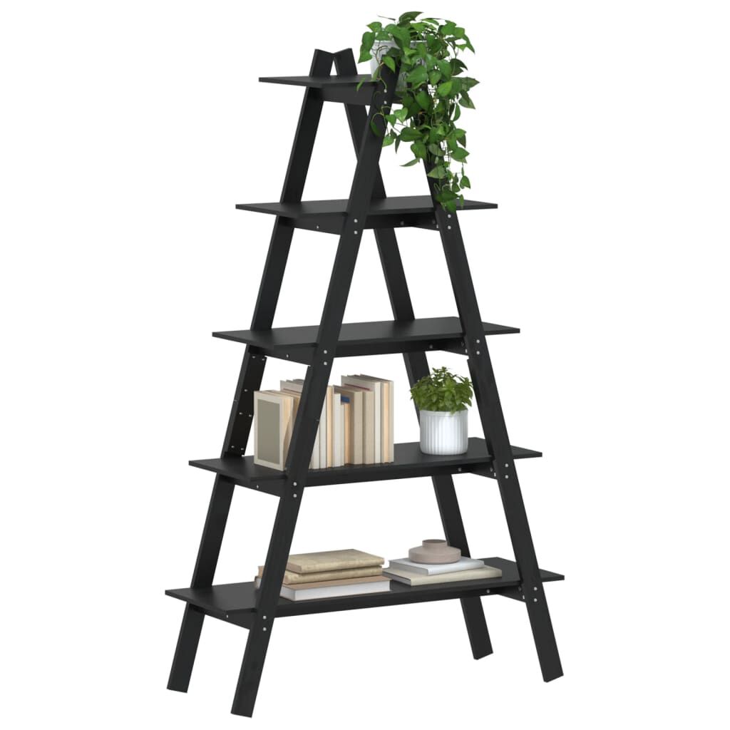 vidaXL Ραφιέρα 5 Επιπέδων Σχήμα Α 110x40x180,5 εκ. Μασίφ Ξύλο Πεύκου