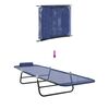 vidaXL Πτυσσόμενη ξαπλώστρα Ναυτικό μπλε 182 x 55 x 85.5 εκ. Textilene