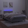 vidaXL &Kappa;&rho;&epsilon;&beta;ά&tau;&iota; Boxspring &mu;&epsilon; &Sigma;&tau;&rho;ώ&mu;&alpha; & LED &Alpha;&nu;.&Gamma;&kappa;&rho;&iota; 120x190&epsilon;&kappa;. &Beta;&epsilon;&lambda;&omicron;ύ&delta;&iota;&nu;&omicron;