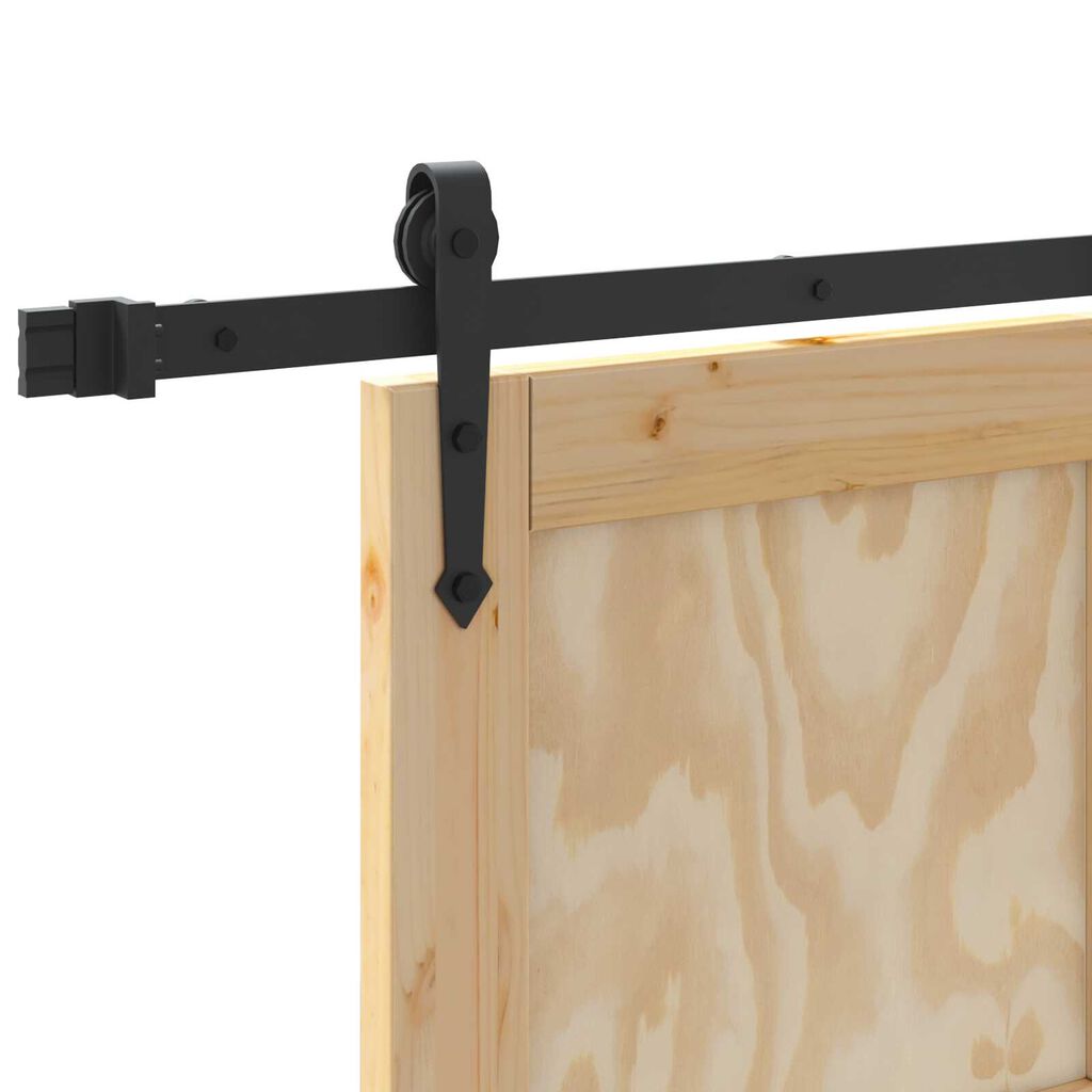 vidaXL Συρόμενη Πόρτα με Σετ Εξαρτημάτων 61x198.5 cm Μασίφ Ξύλο Πεύκου