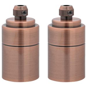 vidaXL Λαμπτήρες 2 τεμάχια Κόκκινο Χάλκινο E27