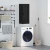 vidaXL Επιτοίχιο ντουλάπι Μαύρη Οξυά 34,5 x 34 x 90 εκ.