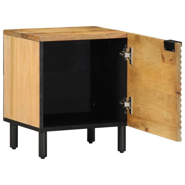 vidaXL Κομοδίνο καφέ 40x33x46 cm από μασίφ ξύλο Mango