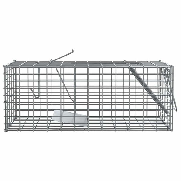 vidaXL Παγίδα Ζώων Ανθρακί 31 x 13 x 12 εκ. Ατσάλι