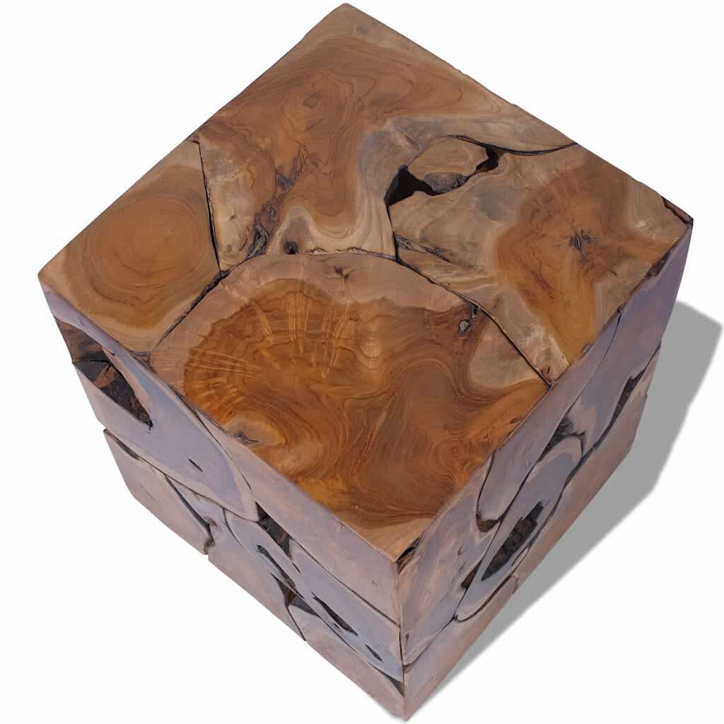vidaXL Σκαμπό από Μασίφ Ξύλο Teak