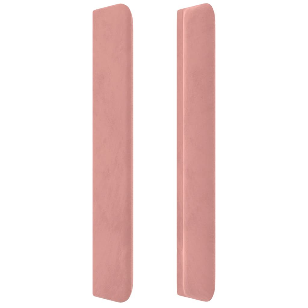 vidaXL Κεφαλάρι με Πτερύγια Ροζ 163x16x118/128 εκ. Βελούδινο