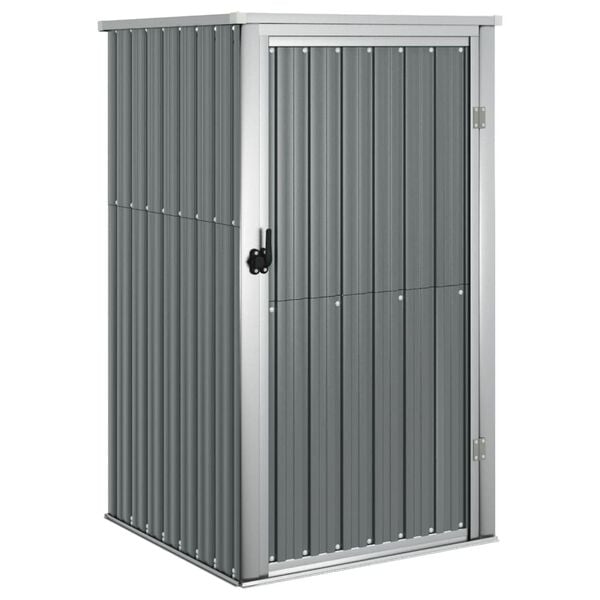 vidaXL Αποθήκη Εργαλείων Κήπου Γκρι 88x89x161 εκ. Γαλβαν. Ατσάλι