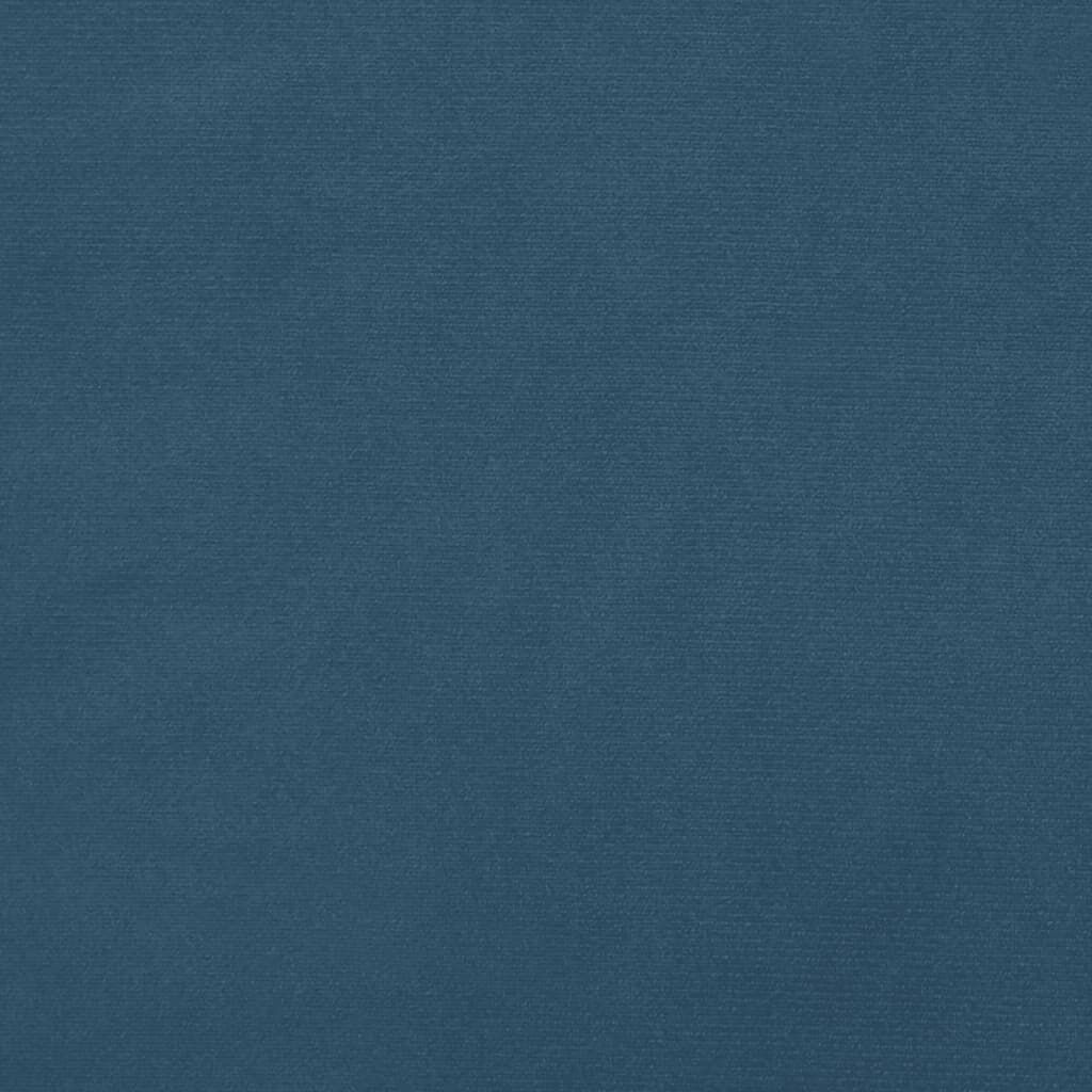 vidaXL Στρώμα με Pocket Springs Σκούρο Μπλε 100x220x20 εκ. Βελούδινο