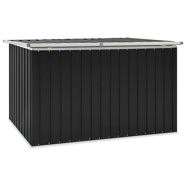 vidaXL Μπαούλο Αποθήκευσης Κήπου Ανθρακί 171 x 99 x 93 εκ.