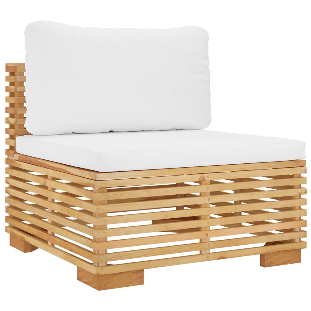 vidaXL Σαλόνι Κήπου Σετ 6 Τεμαχίων από Μασίφ Ξύλο Teak με Μαξιλάρια