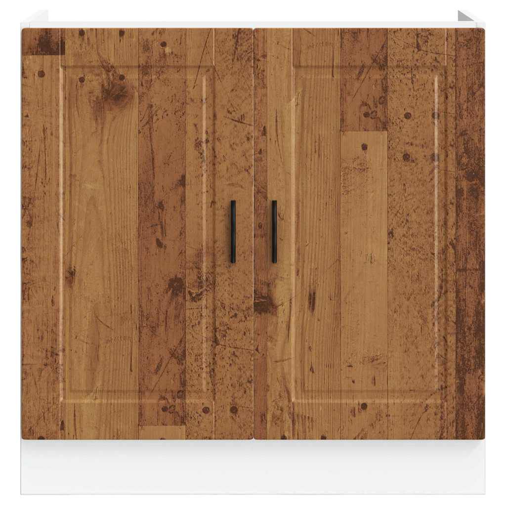 vidaXL Ντουλάπι βάσης νεροχύτη Porto Παλιό Ξύλο 80x46x81,5 cm