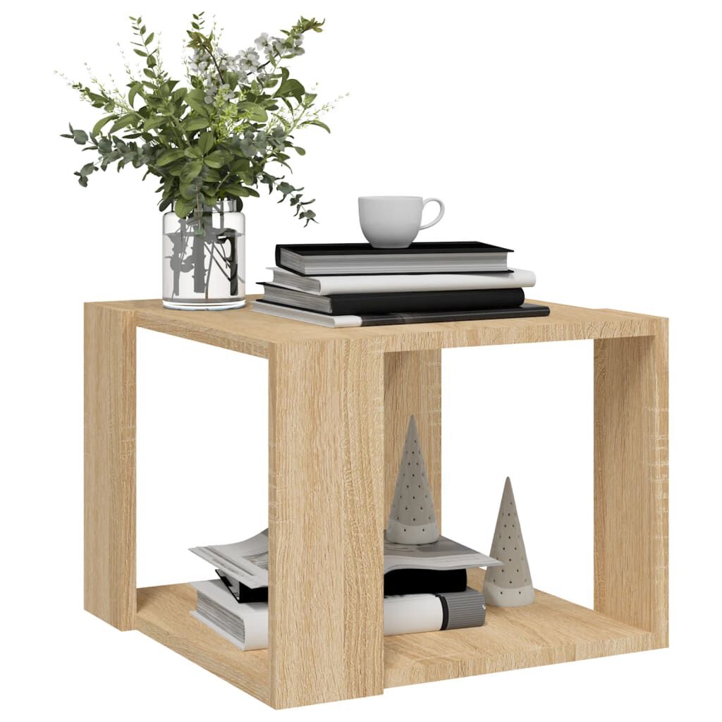 vidaXL Τραπεζάκι Σαλονιού Sonoma Δρυς 40x40x30 εκ. Επεξεργασμένο Ξύλο
