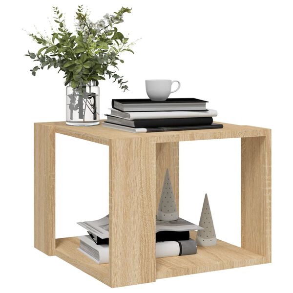 vidaXL Τραπεζάκι Σαλονιού Sonoma Δρυς 40x40x30 εκ. Επεξεργασμένο Ξύλο