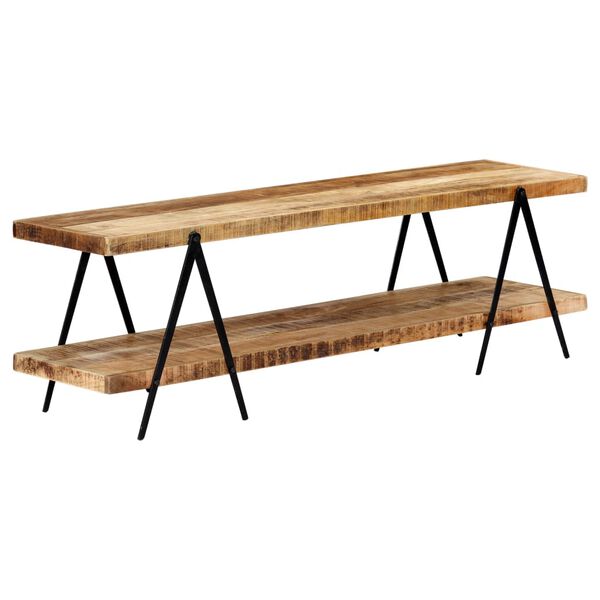 vidaXL Έπιπλο Τηλεόρασης 160 x 40 x 50 εκ. από Μασίφ Ξύλο Μάνγκο