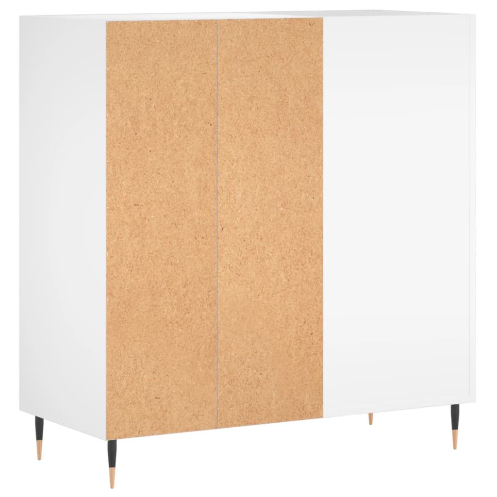 vidaXL Έπιπλο Δίσκων Λευκό 84,5 x 38 x 89 εκ. από Επεξεργασμένο Ξύλο