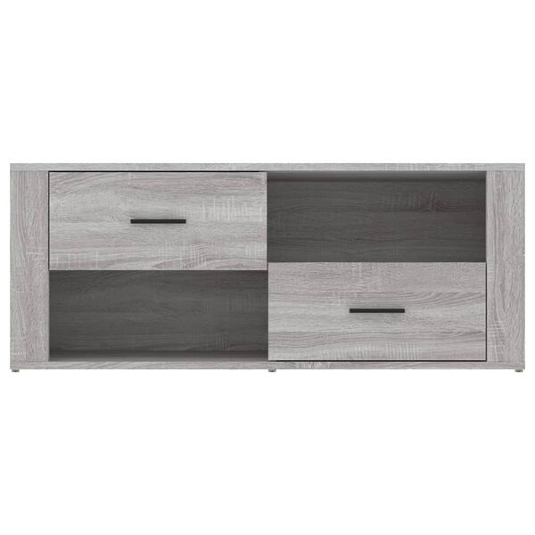 vidaXL Έπιπλο Τηλεόρασης Γκρι Sonoma 100x35x40 εκ. από Επεξεργ. Ξύλο