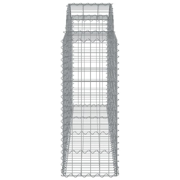 vidaXL Συρματοκιβώτια Τοξωτά 2 τεμ. 200x50x100/120 εκ. Γαλβαν. Ατσάλι